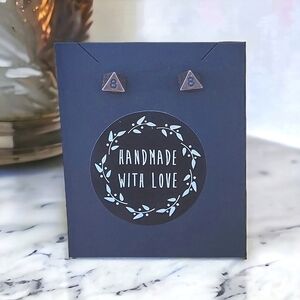 Handcrafted Gamer D8 Metal Earrings